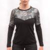Dámské funkční triko s dlouhým rukávem Fresh Trash Escape merino - Black/Zebra Velikost: M - Obrázek 2