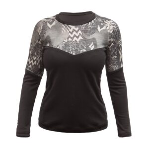 Dámské funkční triko s dlouhým rukávem Fresh Trash Escape merino - Black/Zebra Velikost: XL