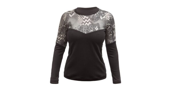 Dámské funkční triko s dlouhým rukávem Fresh Trash Escape merino - Black/Zebra Velikost: XL