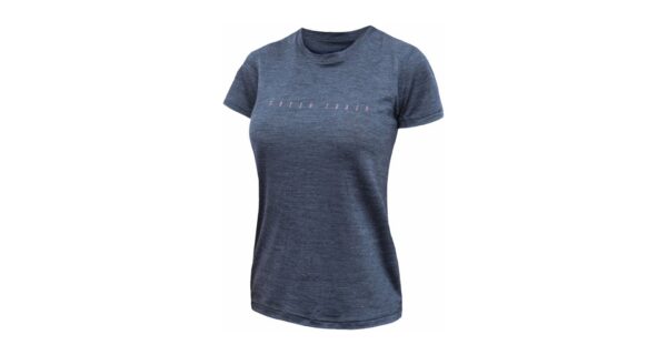Dámské funkční triko s krátkým rukávem Fresh Trash Merino tencel logo - Blue Velikost: XL
