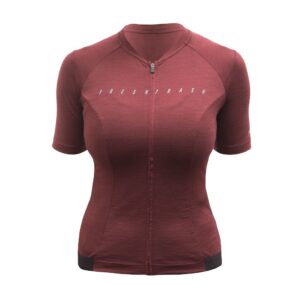Dámský cyklistický dres Fresh Trash Lite merino EVO - Merlot red Velikost: XL