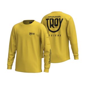 Dětský dres Troy Lee Designs Rucus ride tee - Eyez safron Velikost: XL