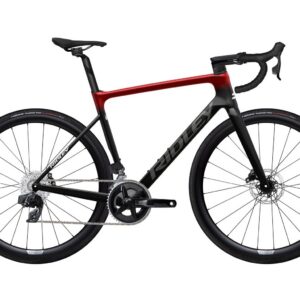 Gravel kolo Ridley Falcn Rival Etap AXS - Carbon/Candy Red Metallic/Silver - S Barva: Carbon Candy Red Metallic Silver