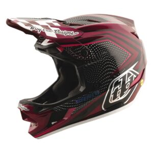 Integrální přilba Troy Lee Designs D4 Carbon X Sram - Radioscape Fuchsia/Black/Berry Velikost: 2XL