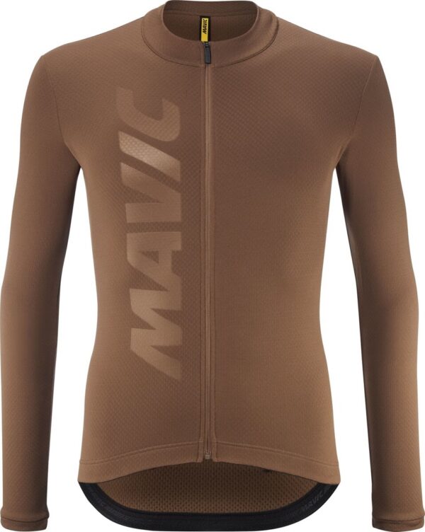 MAVIC DOPLŇKY Pánský dres s dlouhým rukávem Mavic Aksium Thermo - Bronze Velikost: 2XL