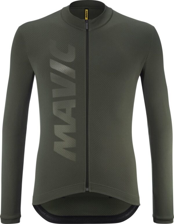 MAVIC DOPLŇKY Pánský dres s dlouhým rukávem Mavic Aksium Thermo - Christmas green Velikost: 2XL