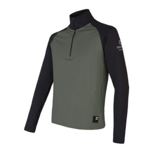 Pánská funkční mikina Sensor Coolmax Thermo - olive green/černá Velikost: XXXL