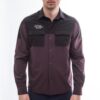 Pánská košile Fresh Trash Rider - Wine red/Black Velikost: XL - Obrázek 2