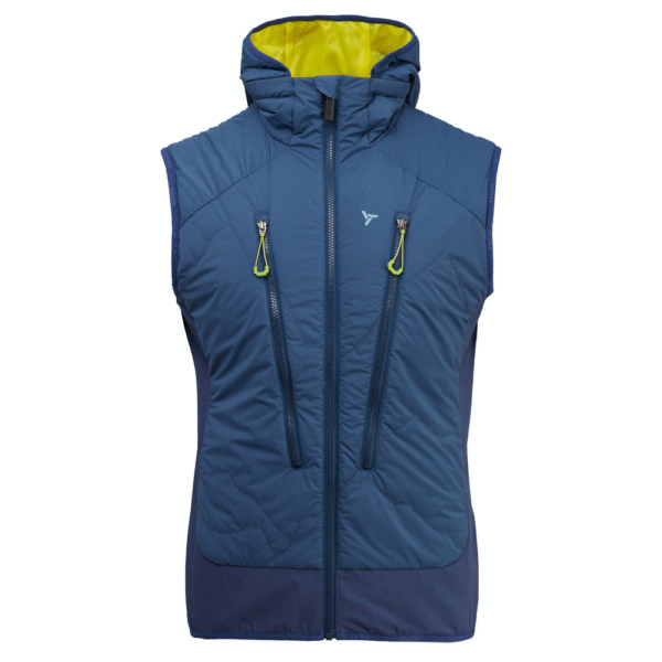Pánská zateplená vesta Silvini Polaro - Navy lime Barva: navy-lime