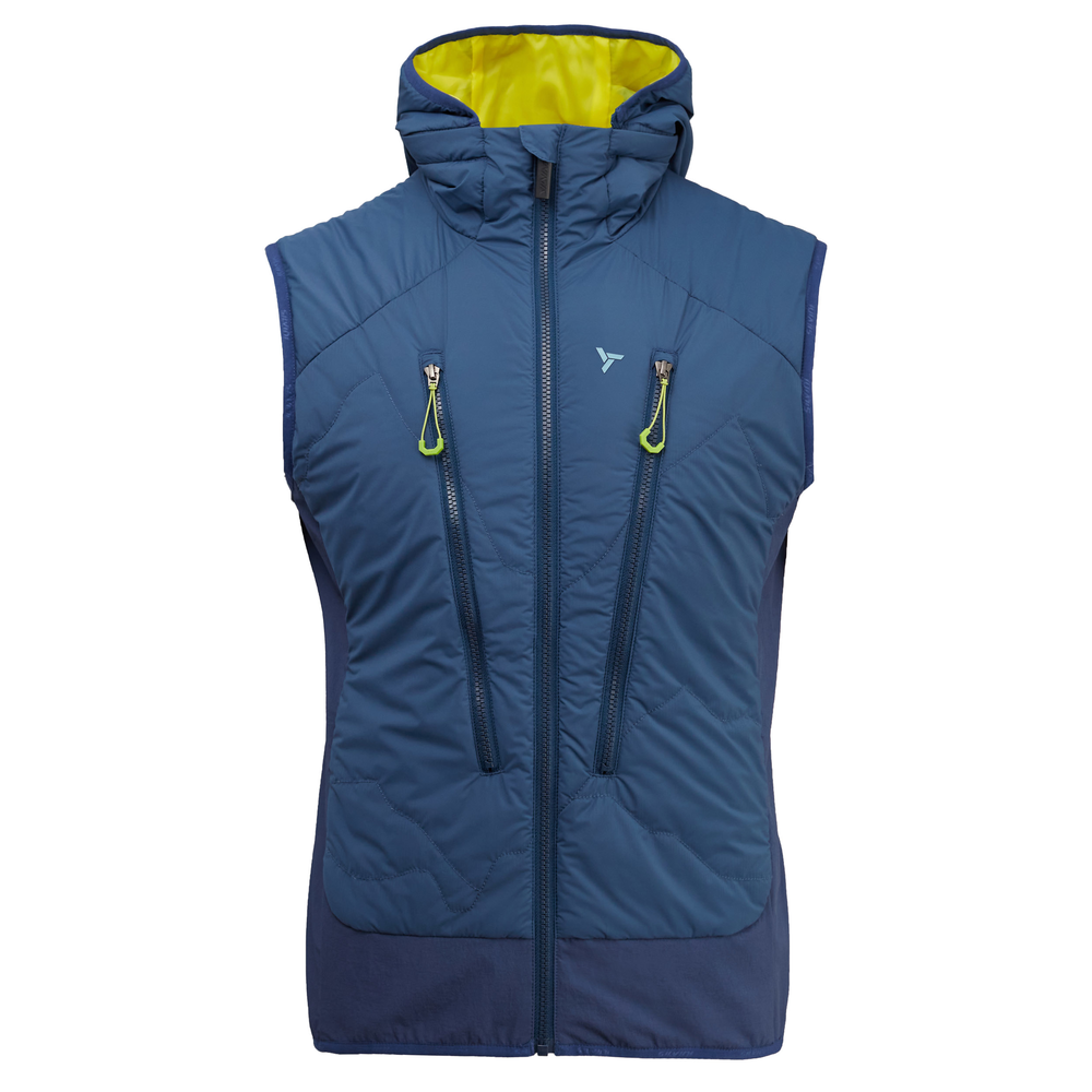 Pánská zateplená vesta Silvini Polaro - Navy lime Barva: navy-lime