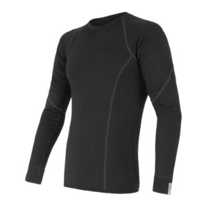 Pánské funkční triko Sensor Merino Active dl.rukáv - černá Velikost: XXXL