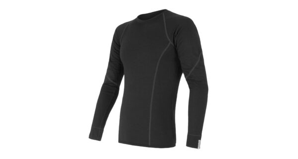 Pánské funkční triko Sensor Merino Active dl.rukáv - černá Velikost: XXXL