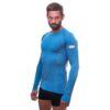 Pánské funkční triko Sensor Merino Active dl.rukáv - modrá Velikost: S - Obrázek 2