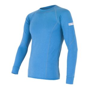Pánské funkční triko Sensor Merino Active dl.rukáv - modrá Velikost: XXL