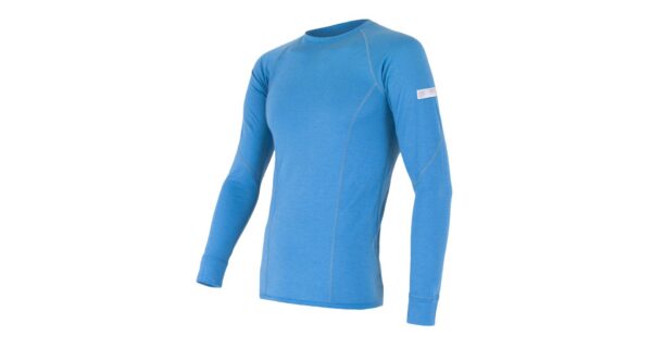 Pánské funkční triko Sensor Merino Active dl.rukáv - modrá Velikost: XXL