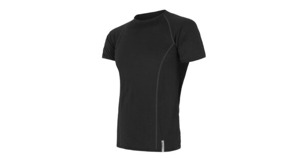 Pánské funkční triko Sensor Merino Active kr.rukáv - černá Velikost: XXXL