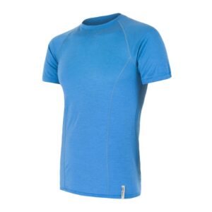 Pánské funkční triko Sensor Merino Active kr.rukáv - modrá Velikost: XXL