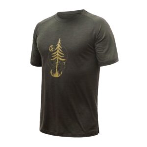 Pánské funkční triko Sensor Merino Air PT Earth kr.rukáv - olive green Velikost: XXL