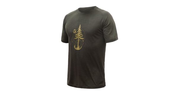 Pánské funkční triko Sensor Merino Air PT Earth kr.rukáv - olive green Velikost: XXL