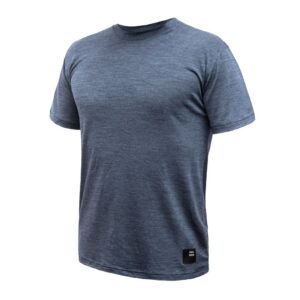 Pánské funkční triko Sensor Merino Lite kr.rukáv - mottled blue Velikost: XXL