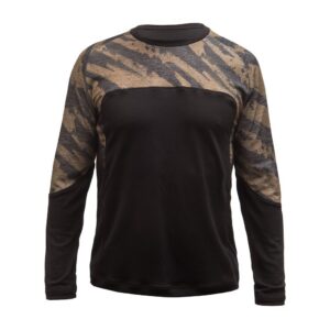 Pánské funkční triko s dlouhým rukávem Fresh Trash Escape merino - Black/Brush Velikost: S