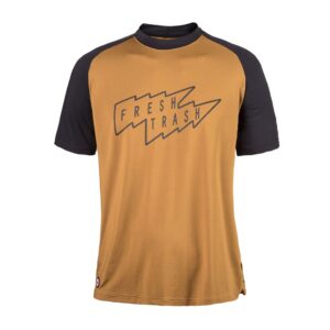 Pánské funkční triko s krátkým rukávem Fresh Trash Horizon - Golgen/Black Velikost: XL