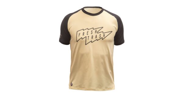 Pánské funkční triko s krátkým rukávem Fresh Trash Horizon - Sand/Black Velikost: XL