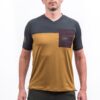 Pánské funkční triko s krátkým rukávem Fresh Trash Horizon pocket - Goldeg/Black Velikost: M - Obrázek 2
