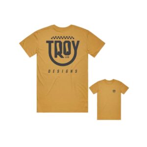 Pánské triko Troy Lee Designs Smiley - Gold Velikost: 2XL