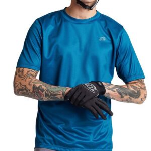 Pánský cyklistický Troy Lee Designs Flowline - Slate Blue Velikost: M