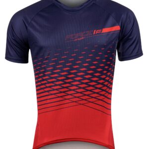 Pánský cyklistický dres Force MTB Angle - modro-červený - vel. XL