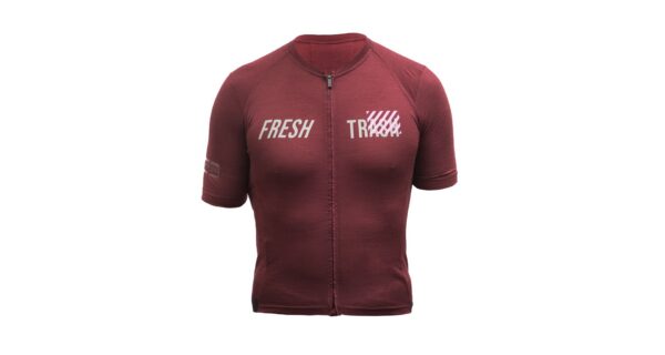 Pánský cyklistický dres Fresh Trash Lite merino EVO - Merlot red Velikost: L