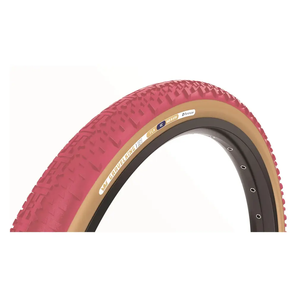 Plášť Panaracer Gravelking X1 - cranberry/hnědá Šířka: 700x45