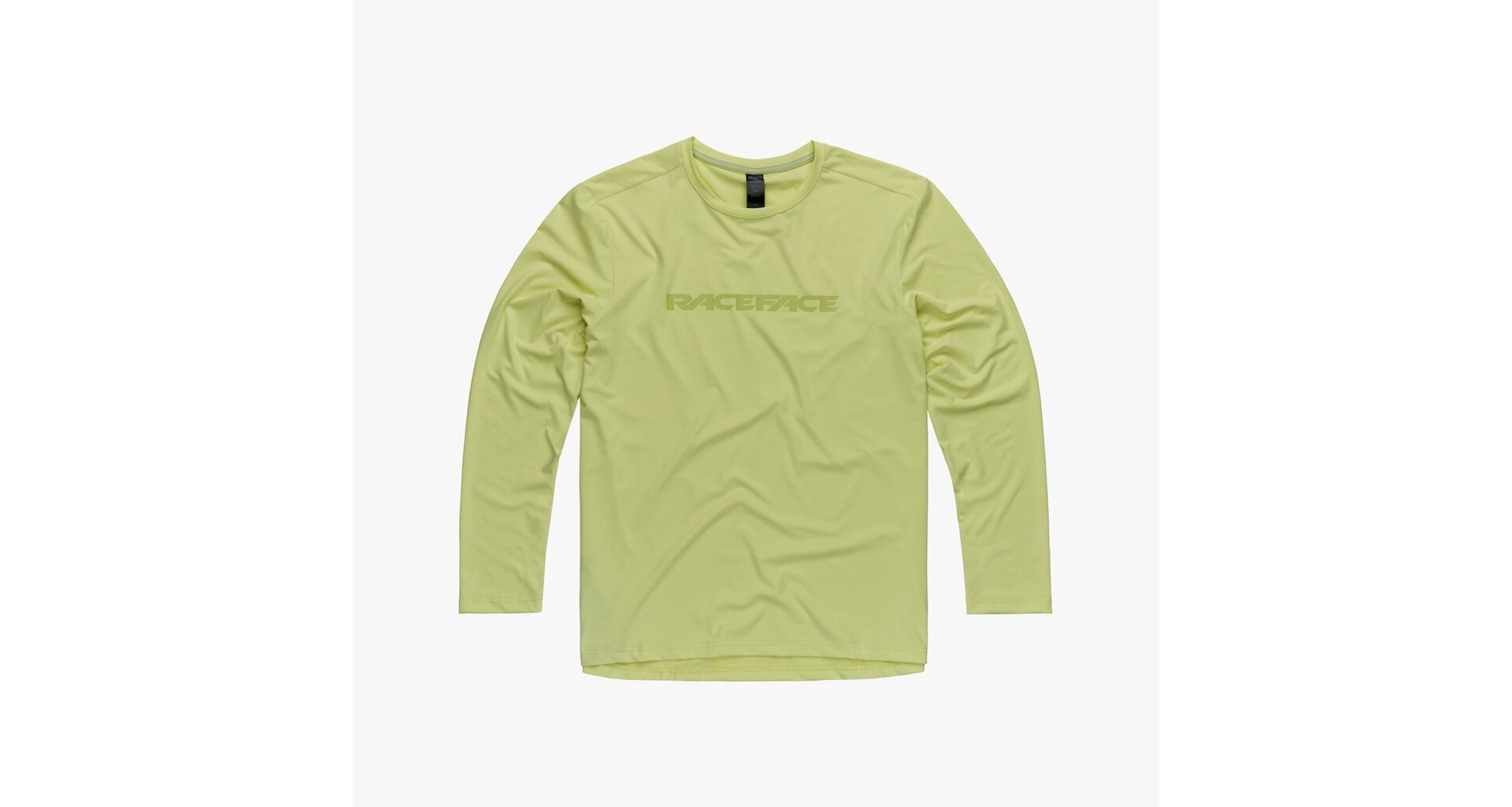 RACE FACE SOFTGOODS Pánský dres Race Face Commit Tech Top dl.rukáv - tea green Velikost: L
