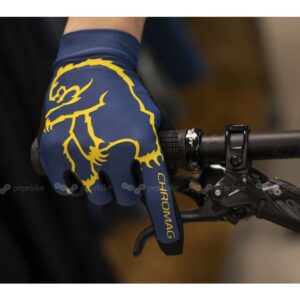 Rukavice Chromag Habit - modro-žluté Velikost: XS