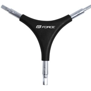 Klíč na imbus FORCE trjstranný 4/5/6 - černý