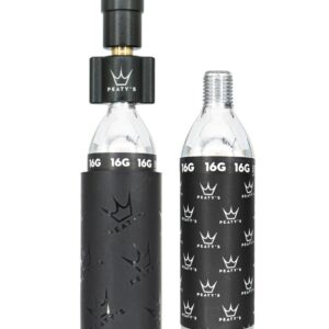 PEATYS Pumpa na bombičky Peaty's Holeshot Co2 tyre inflator Barva: Black