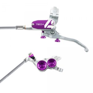 Sada kotoučových brzd Hope Tech 4 V4 - stříbrná Barevná kombinace: Fialové