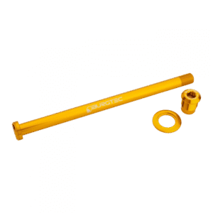 Zadní osa Burgtec pro Trek 194mm Barva: Burgtec Bullion Gold