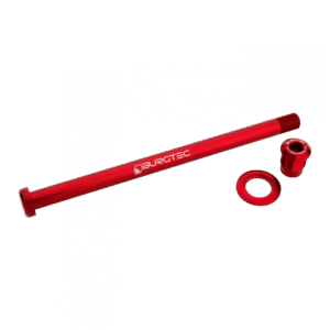 Zadní osa Burgtec pro Trek 194mm Barva: Race Red
