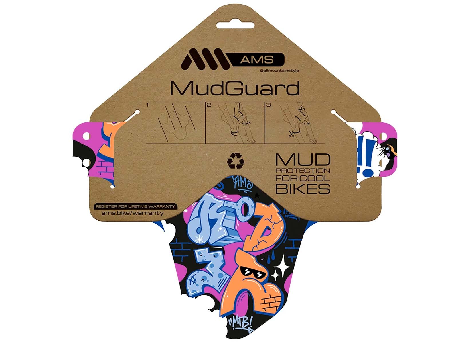 AMS blatníček - Born To Be Rider - modrý - Obrázek 2