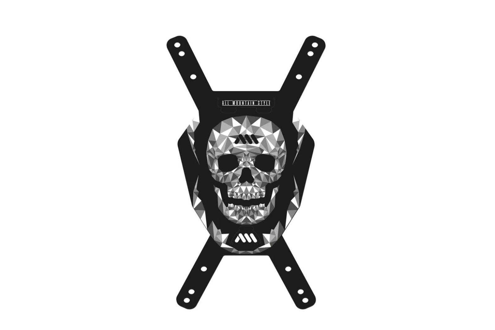 AMS destička na startovní čísla - Skull