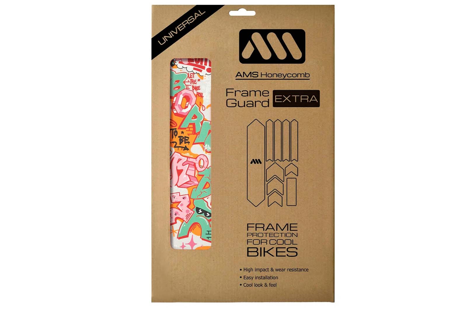 AMS ochranné polepy - EXTRA - Born To Be Rider - červený - Obrázek 2