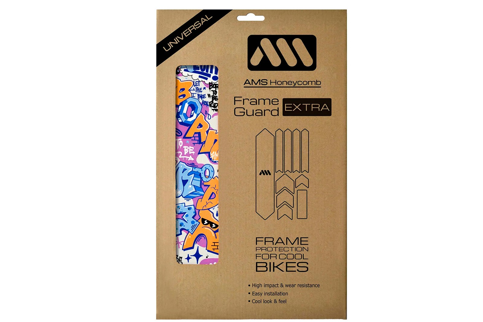 AMS ochranné polepy - EXTRA - Born To Be Rider - modrý - Obrázek 2