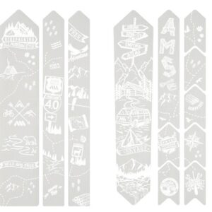 AMS ochranné polepy - ROAD/GRAVEL - Bikepacking / white