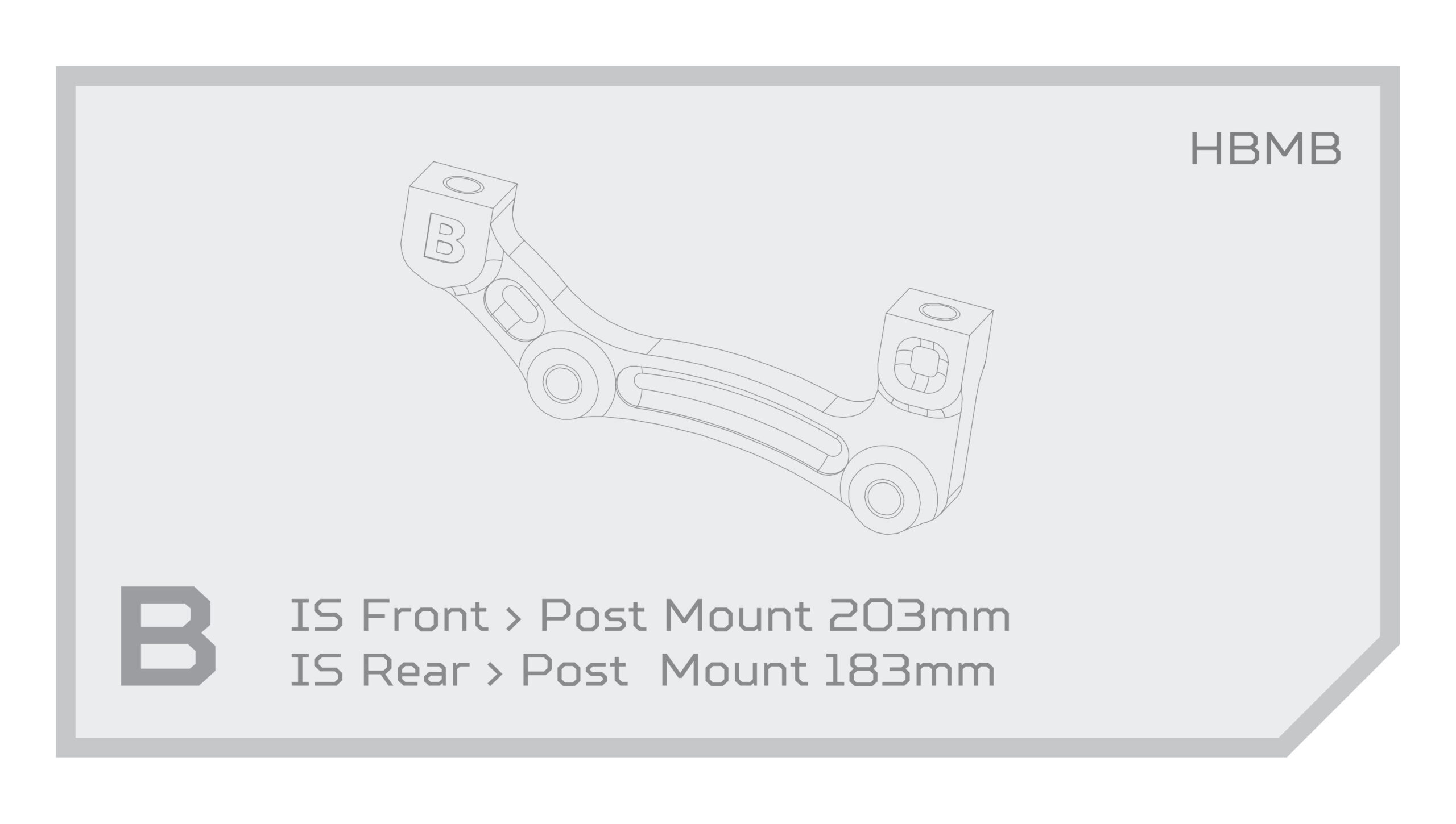 Adaptér brzd Hope - IS Typ: B