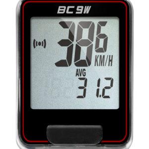 Bezdrátový computer Echowell BC9W Barva: Černo-červená