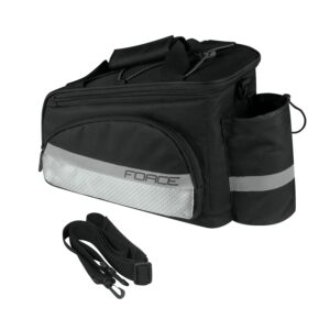 Brašna na zadní nosič FORCE SLIM - černá 9 l