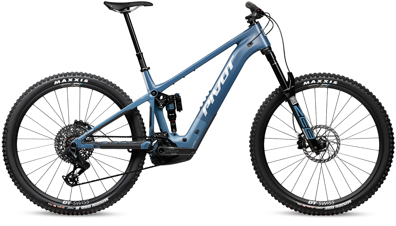 Celoodpružené elektrokolo Pivot Shuttle AM Pro X0 Eagle Transmission Barva: Blue Dark Sky