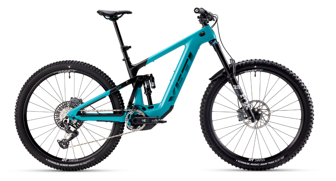 Celoodpružené elektrokolo Yeti LTE C2 90 Transmission - Turquoise Velikost: XL